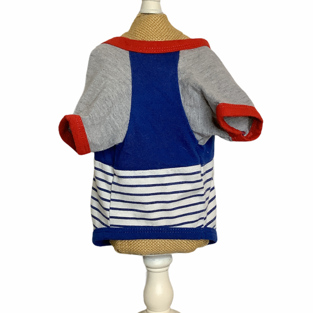 Nautical 'Smile' Doggy Striped Tee - Picture 2 of 5